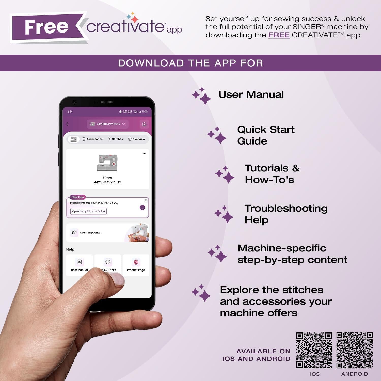 Máquina de Coser SINGER Heavy Duty 6600C con 215 Puntadas