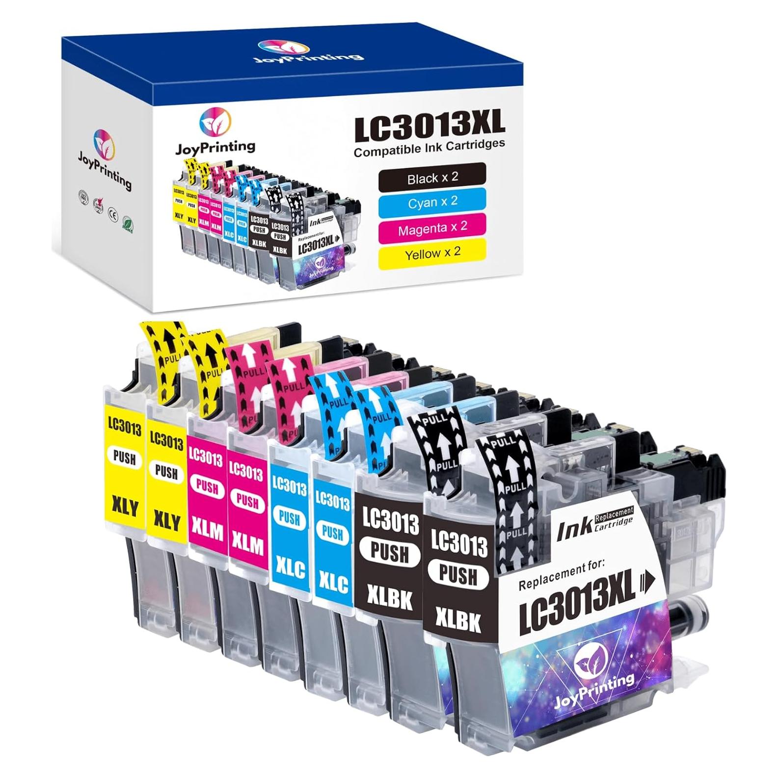 Cartuchos de tinta compatibles JoyPrinting LC3013XL 8-Pack