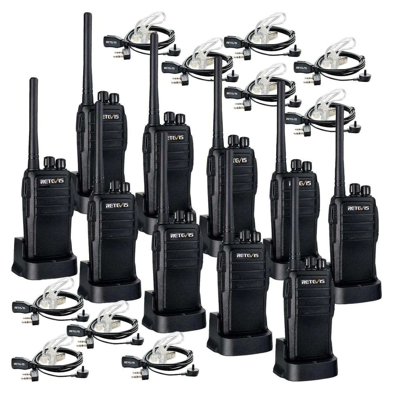 Walkie Talkies Retevis RT21 con Auricular y Batería 1100mAh