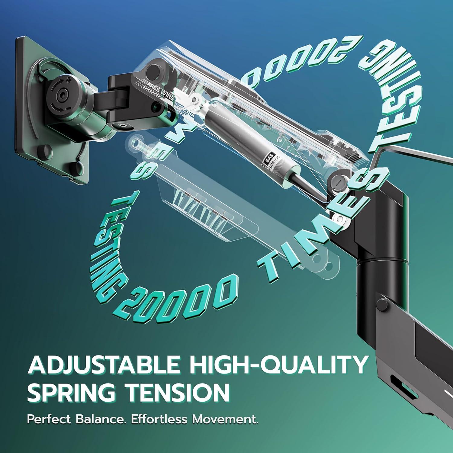 Brazo de Monitor ARES WING GDT1006BK para Pantallas 24-57"