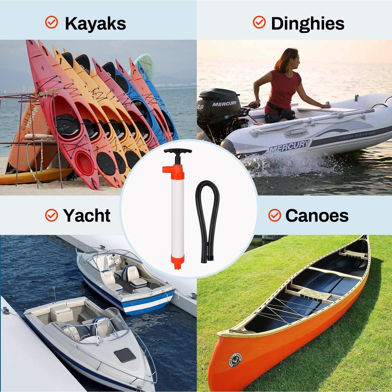 Bomba de Achique Manual Xztrdi para Barcos y Kayaks 94.64 L/min