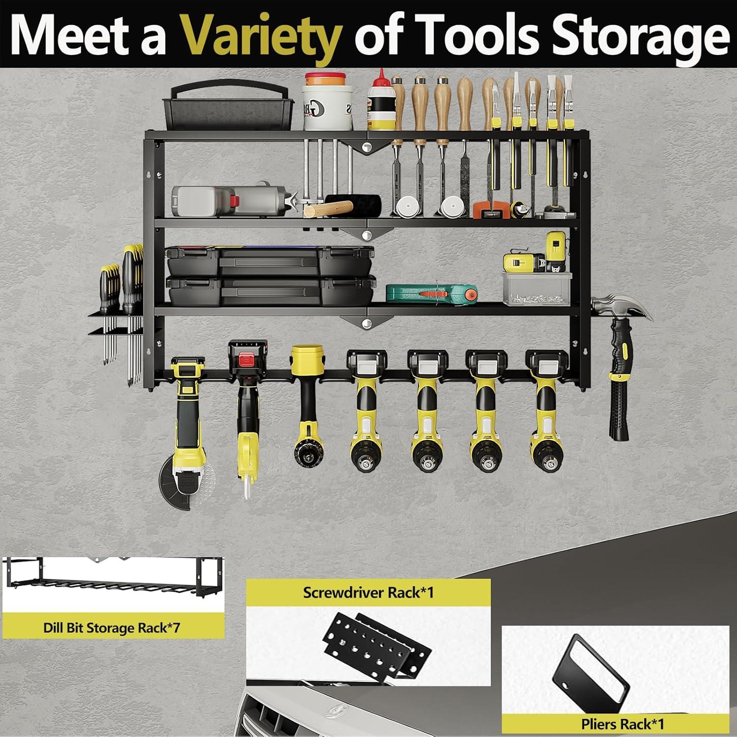 Organizador de Herramientas AZERPIAN Montaje en Pared 7 Ranuras