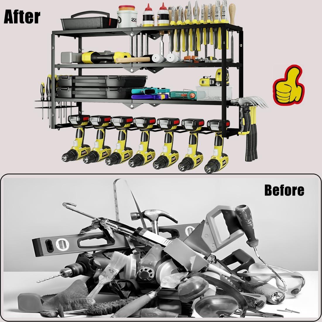 Organizador de Herramientas AZERPIAN Montaje en Pared 7 Ranuras