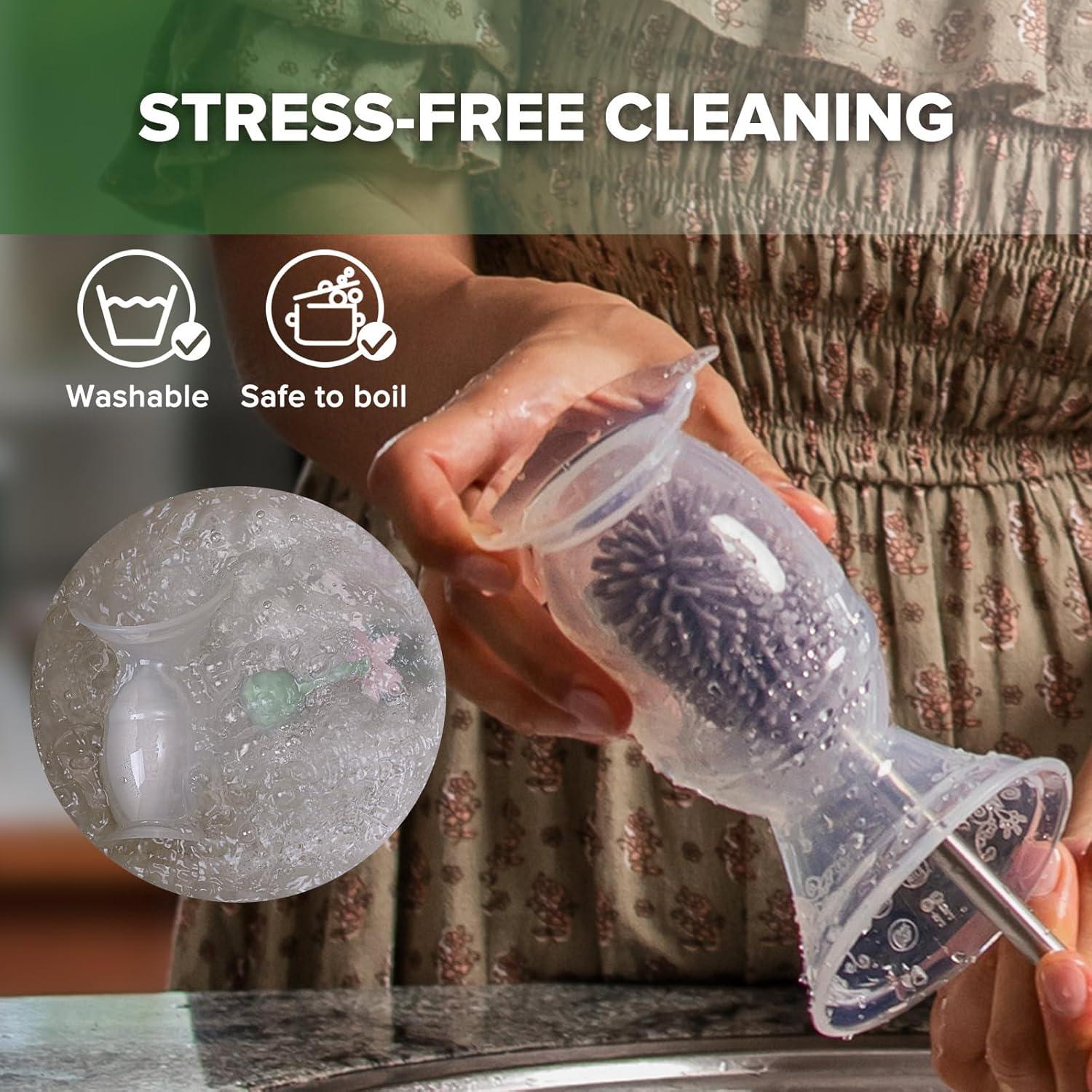 Bomba de Pecho Manual Haakaa Gen 2 100ml Silicona Blush