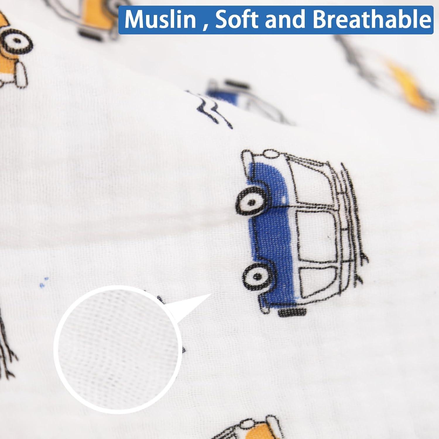 Saco de Sueño Muselina 0.5 TOG Bebé 100% Algodón Orgánico