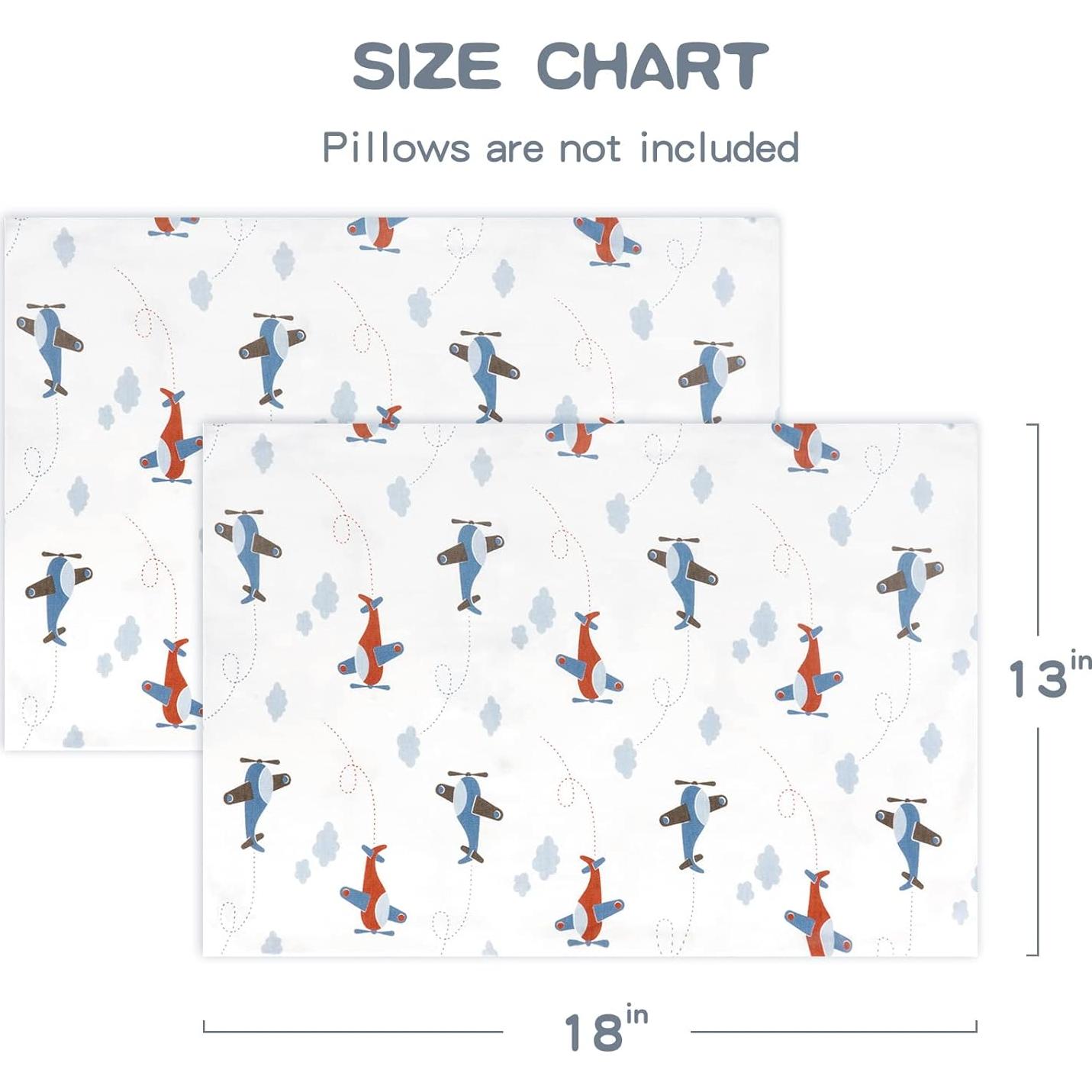 Funda de Almohada de Algodón Orgánico Zenssia 33x46 cm - 2 Piezas