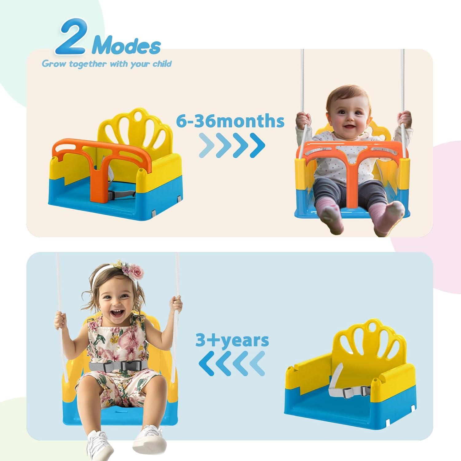 Columpio Plegable para Niños Yozoia Azul Ajustable 7.44 kg