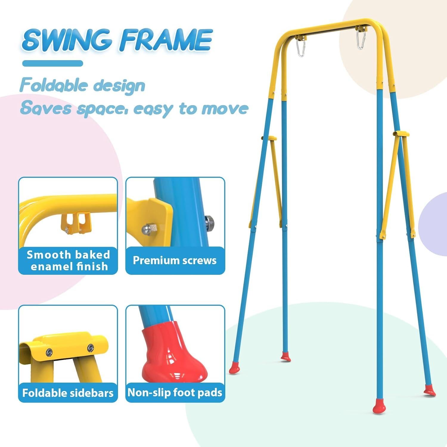 Columpio Plegable para Niños Yozoia Azul Ajustable 7.44 kg