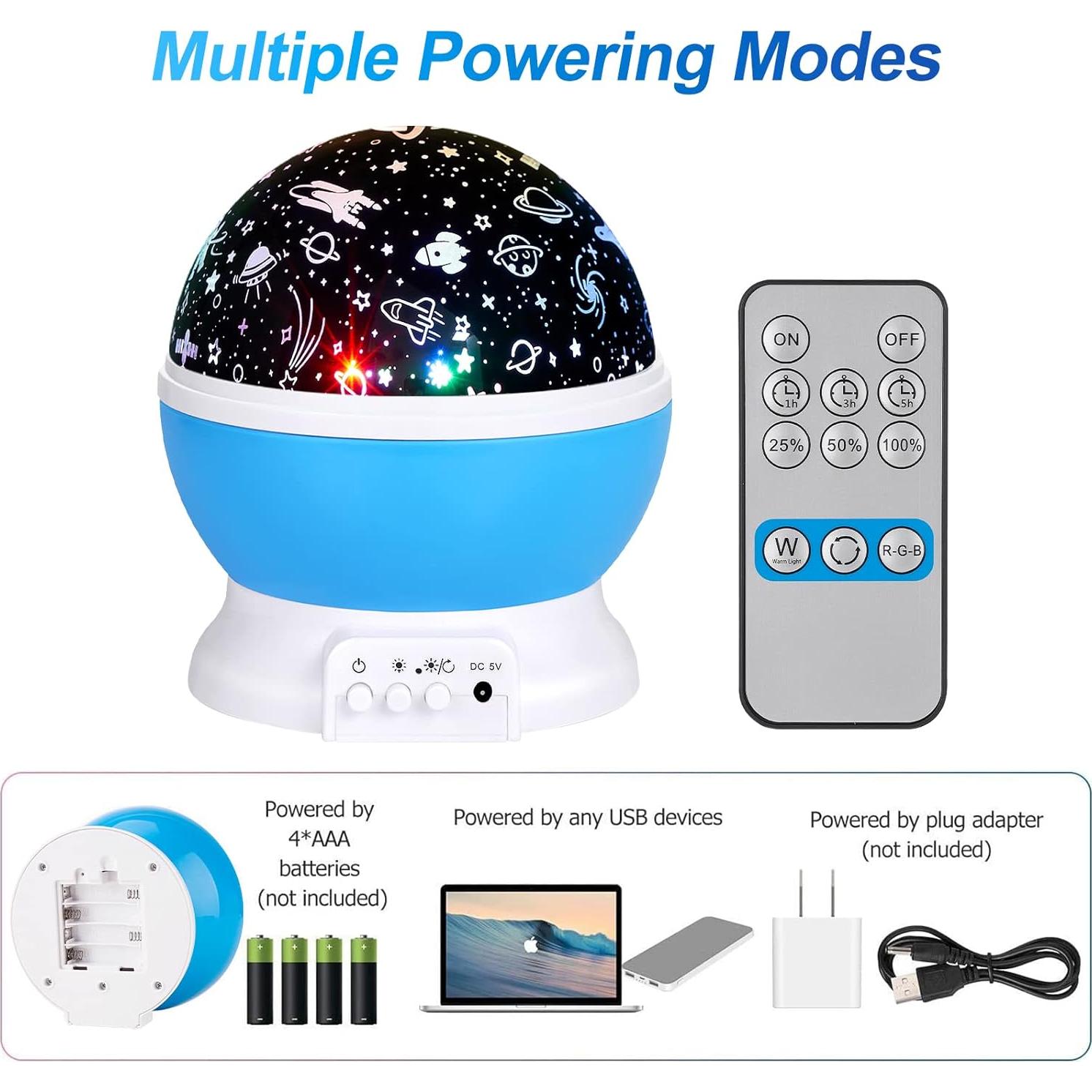 Proyector de Luz Nocturna para Bebés SUNNEST con Control Remoto