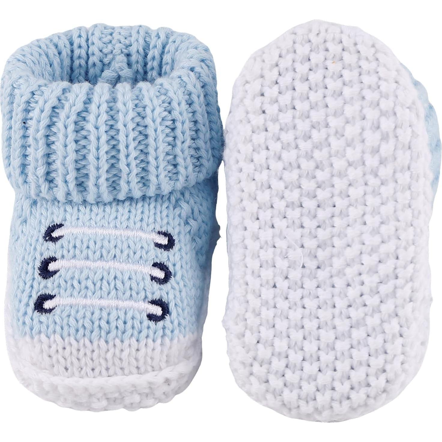 Botines de Punto Suaves para Bebés 0-3 Meses - DUONITITI