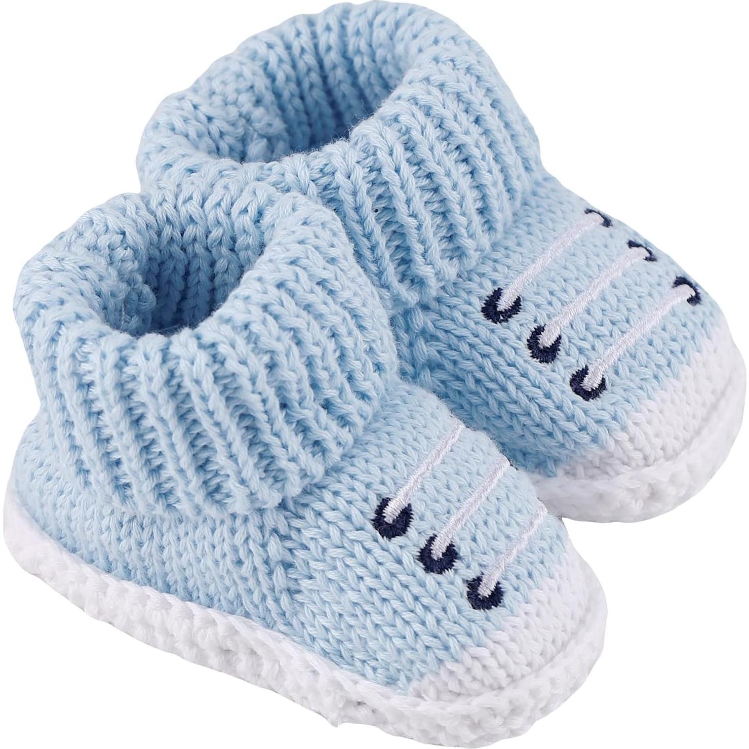 Botines de Punto Suaves para Bebés 0-3 Meses - DUONITITI