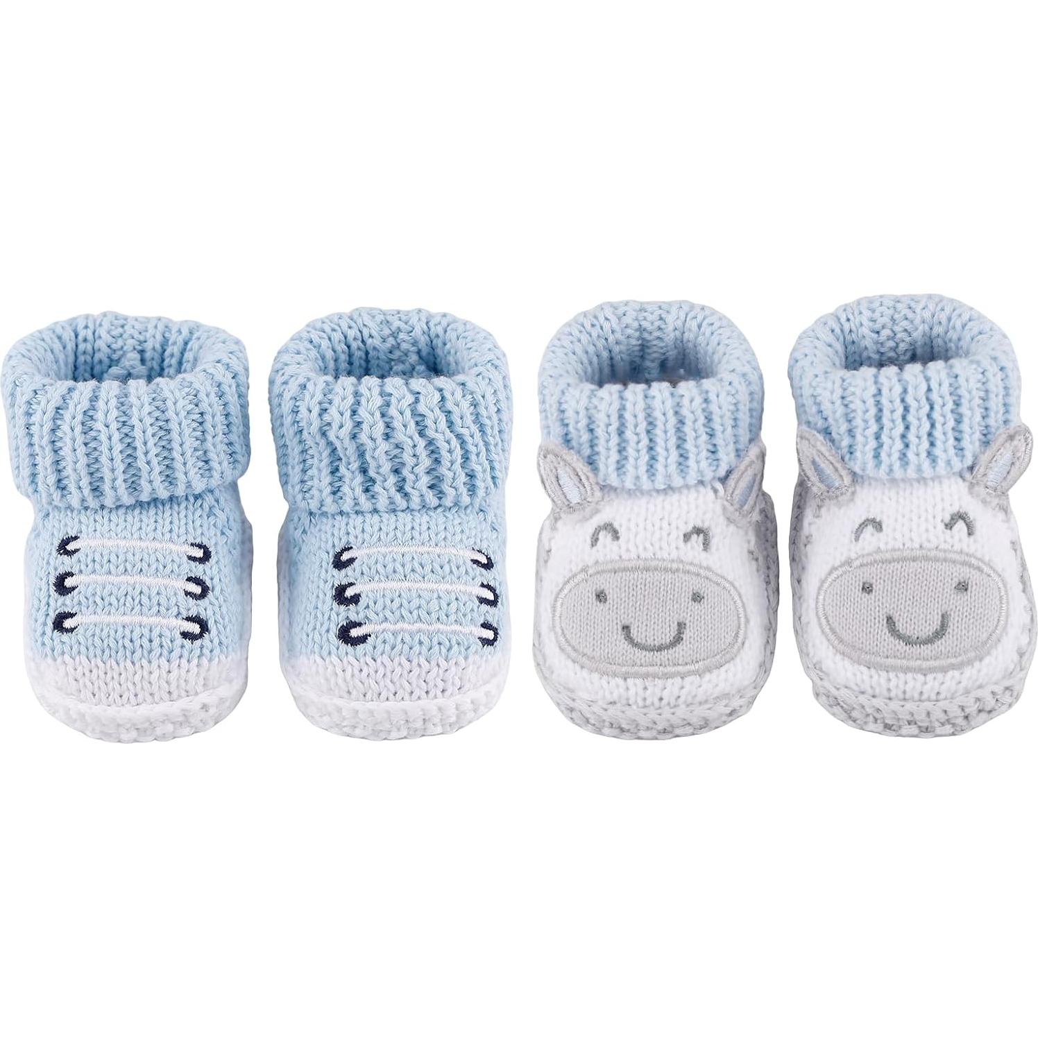 Botines de Punto Suaves para Bebés 0-3 Meses - DUONITITI