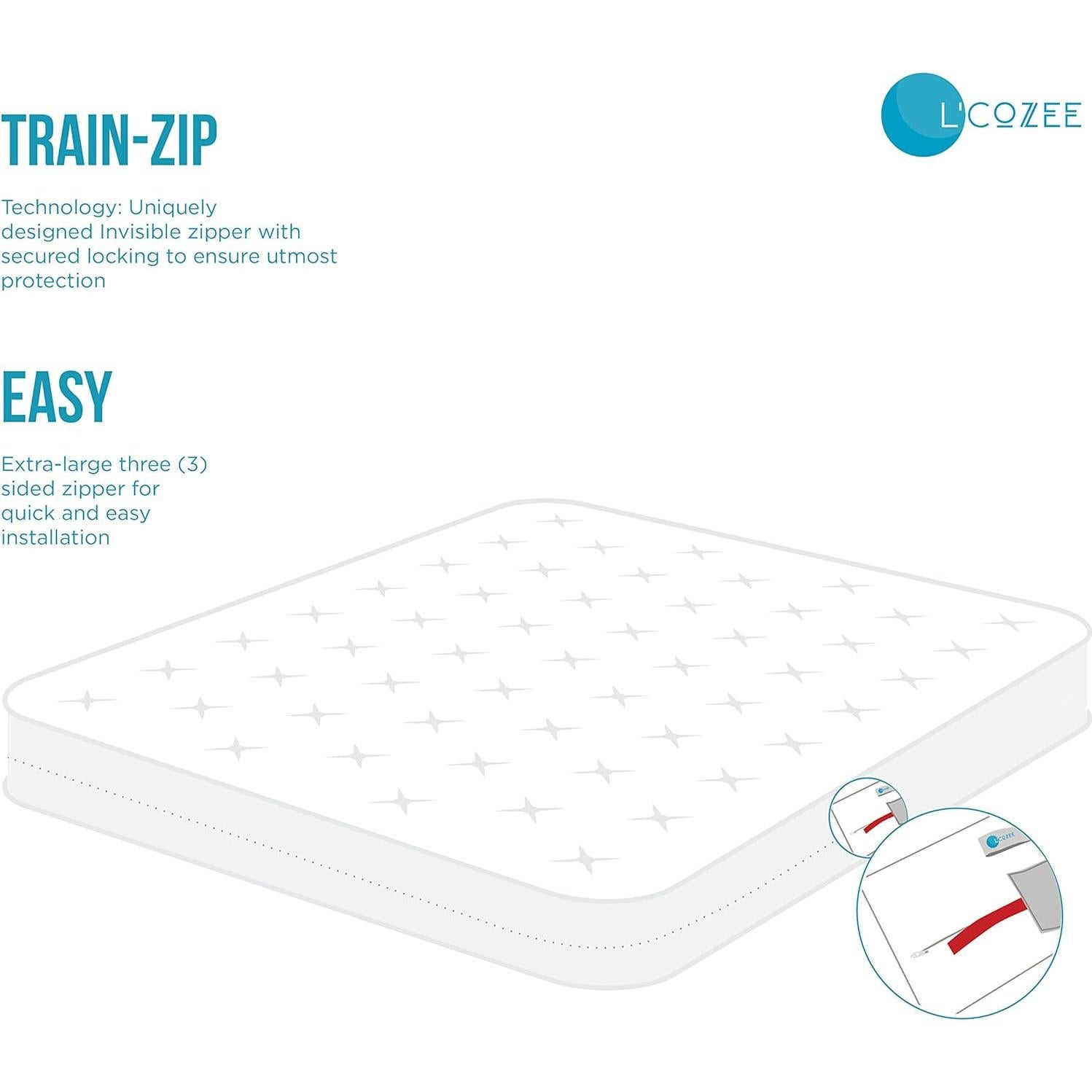 Cubierta de colchón impermeable L'COZEE 137x191 cm hipoalergénica