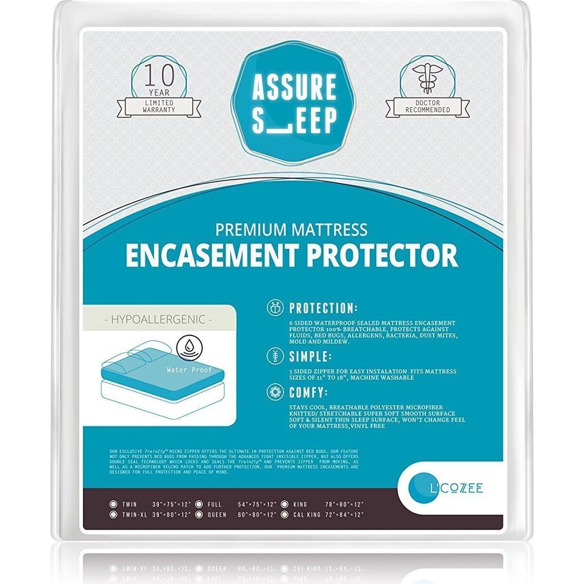 Cubierta de colchón impermeable L'COZEE 137x191 cm hipoalergénica