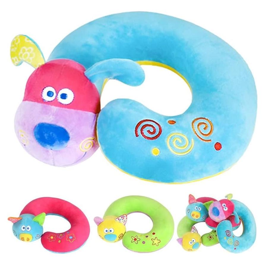Almohada de Cuello para Niños Qianliyer Azul - Viaje Cómoda