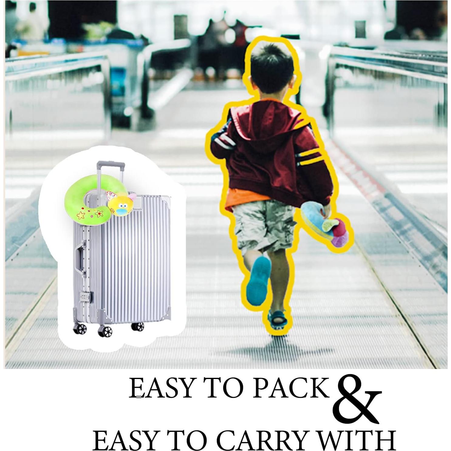 Almohada de Cuello para Niños Qianliyer Azul - Viaje Cómoda