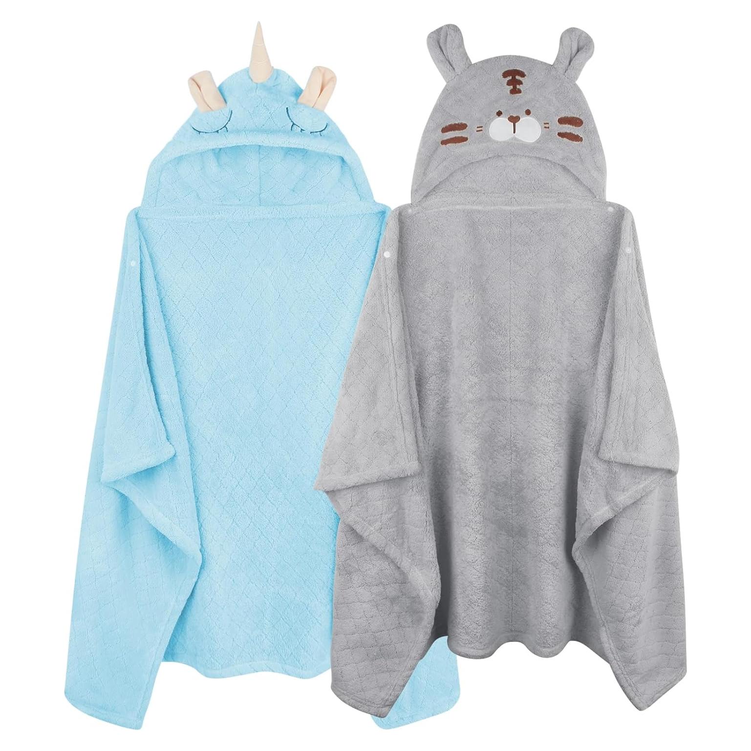 Toalla de baño con capucha FUBANRAY 2-Pack 127x81cm