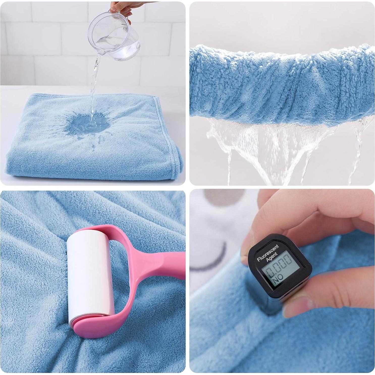 Toalla de Baño con Capucha ROMASA para Bebés Azul 69.85x139.7cm