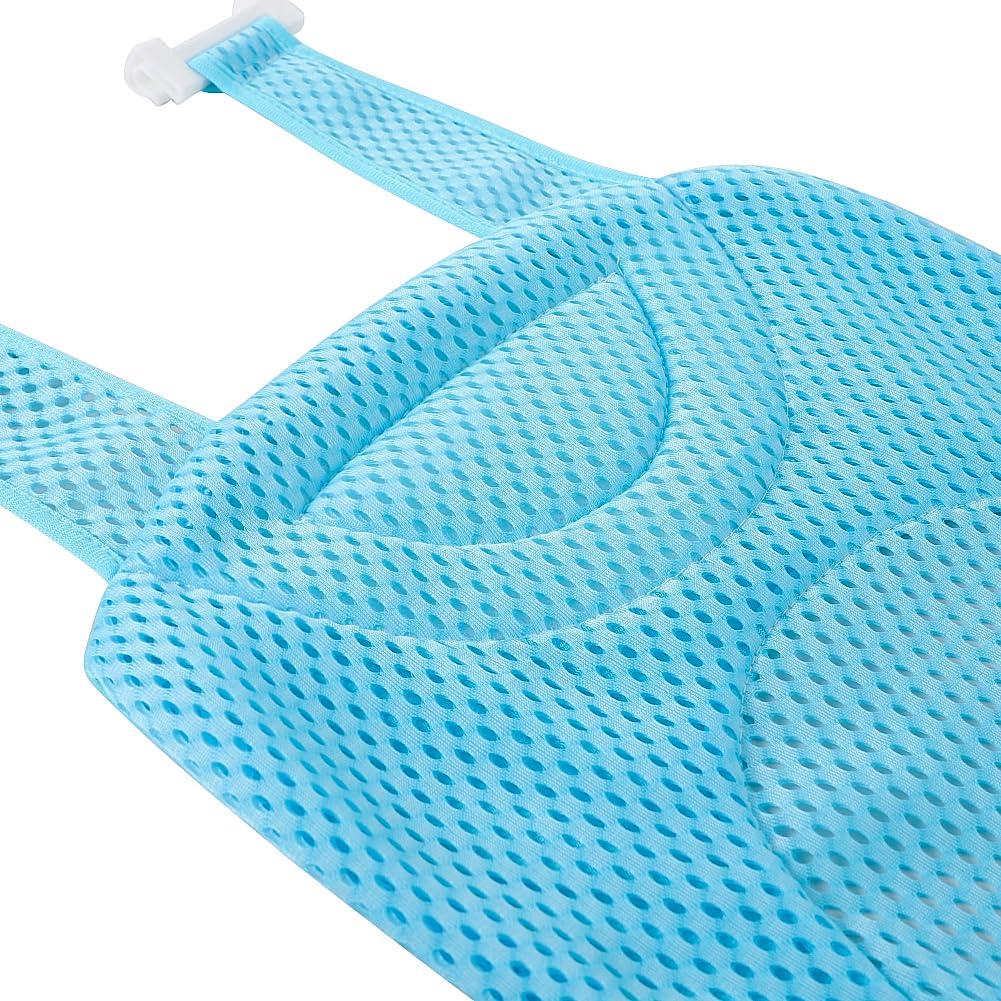 Asiento de Baño para Bebé Azul - Almohadilla Ajustable Antideslizante