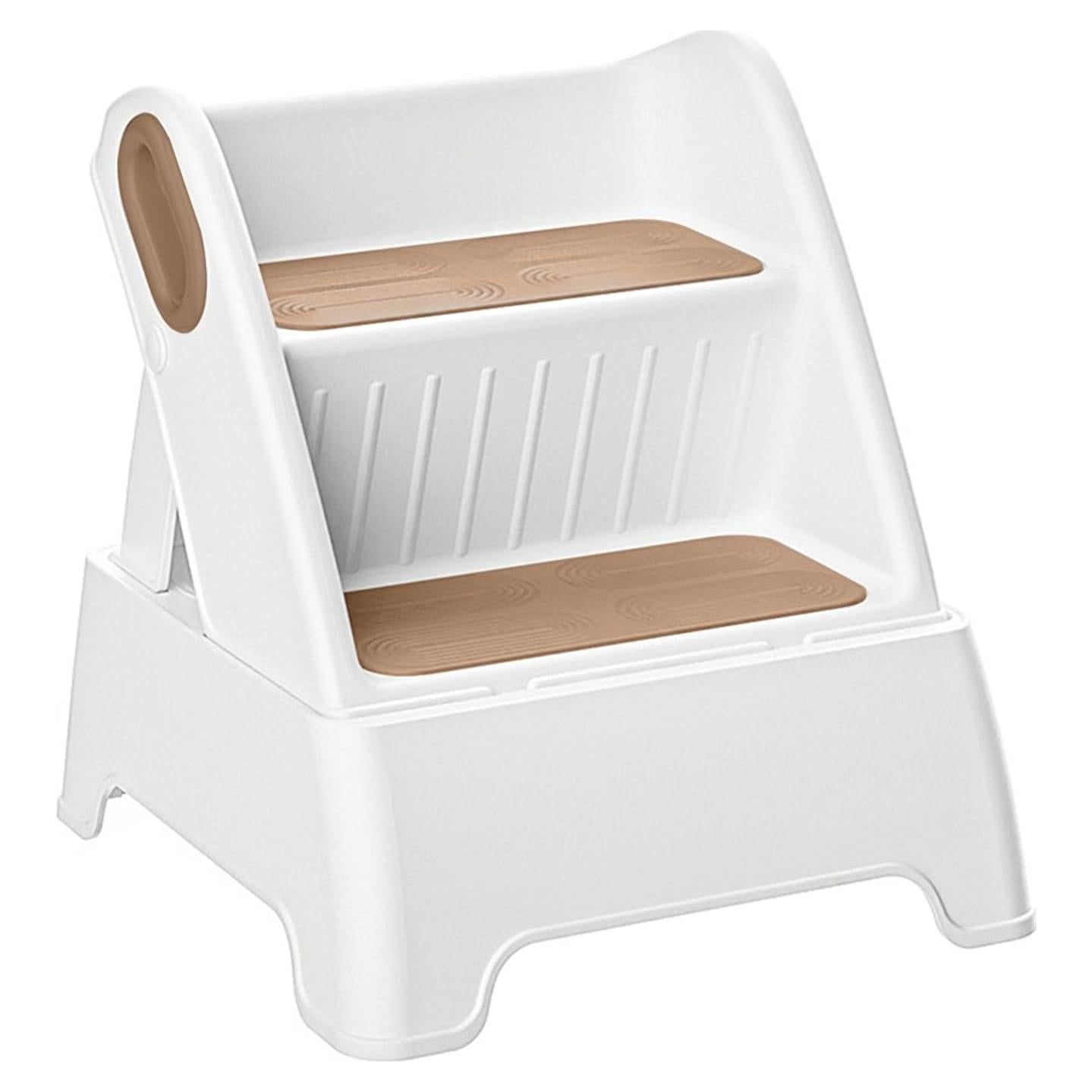 Escalera Plegable de 2 Pasos BORVSOT Antideslizante para Niños