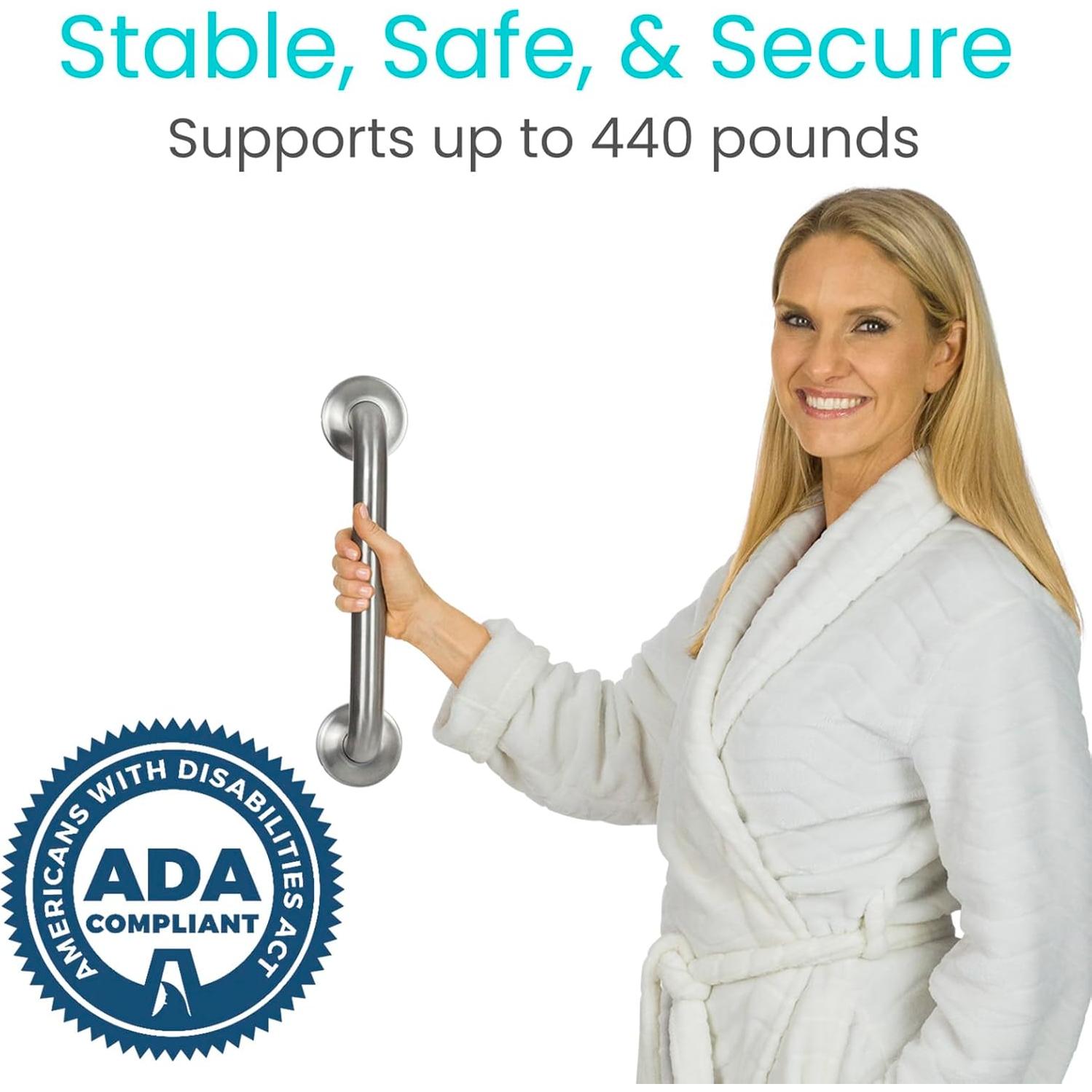 Barra de Agarre Vive Acero Inoxidable 30.48 cm 200 kg