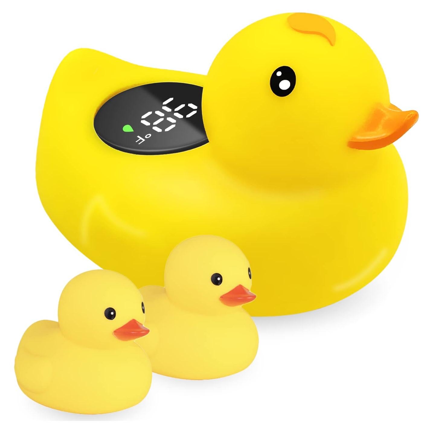 Termómetro de baño IOG Pato para bebés - Flotante seguro