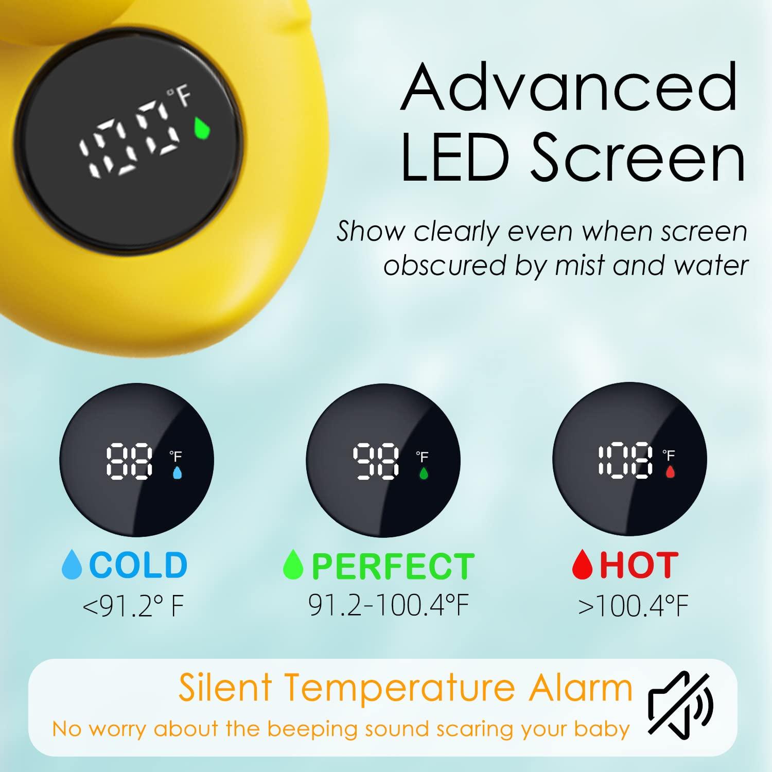 Termómetro de baño IOG Pato para bebés - Flotante seguro