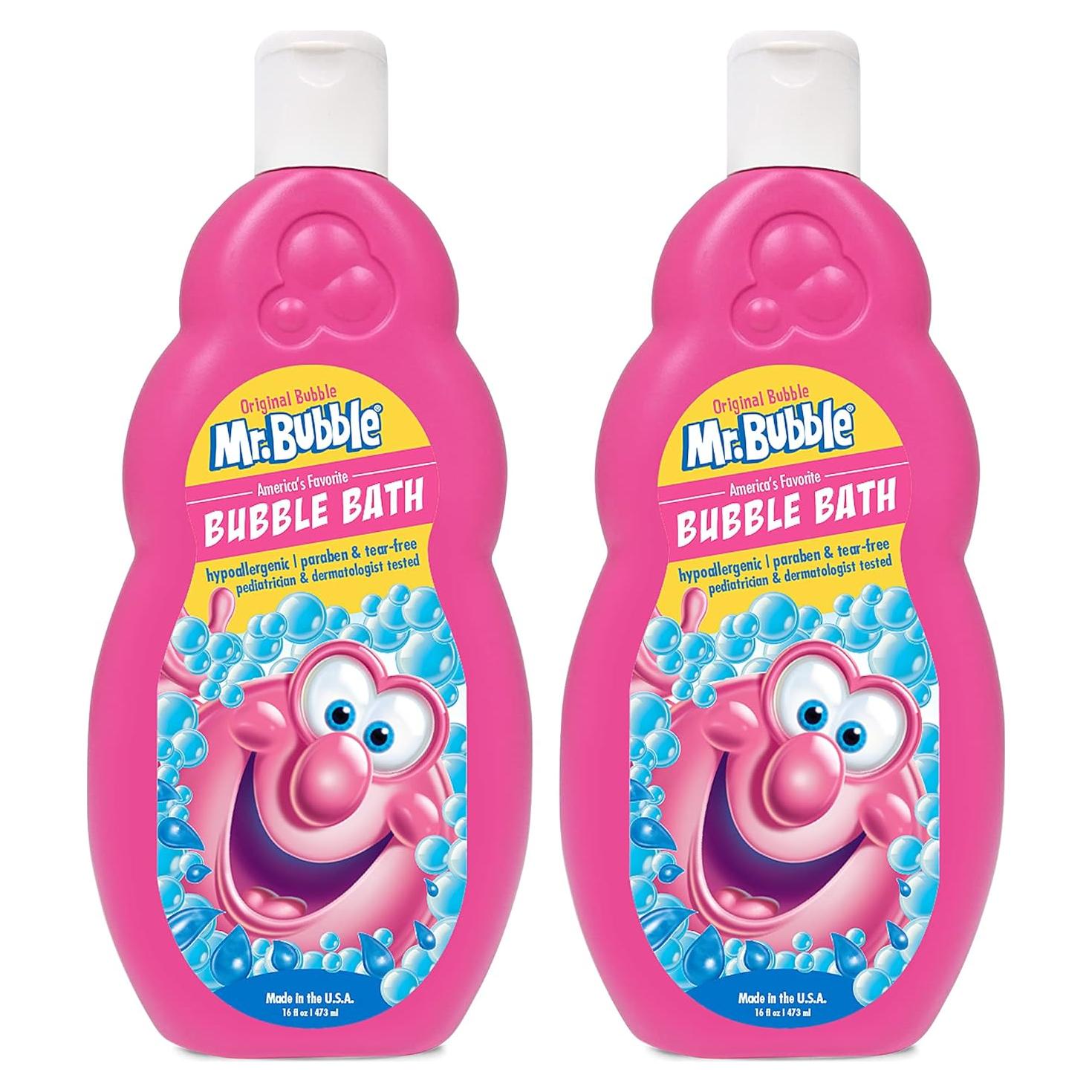 Baño de Burbujas Mr. Bubble - Aroma Original a Chicle - 2 Botellas 473 ml