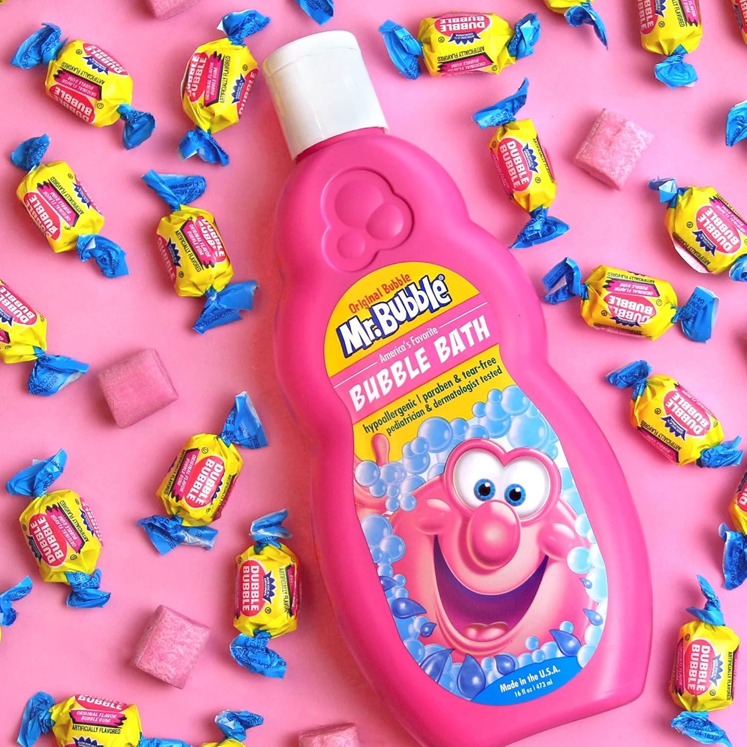 Baño de Burbujas Mr. Bubble - Aroma Original a Chicle - 2 Botellas 473 ml