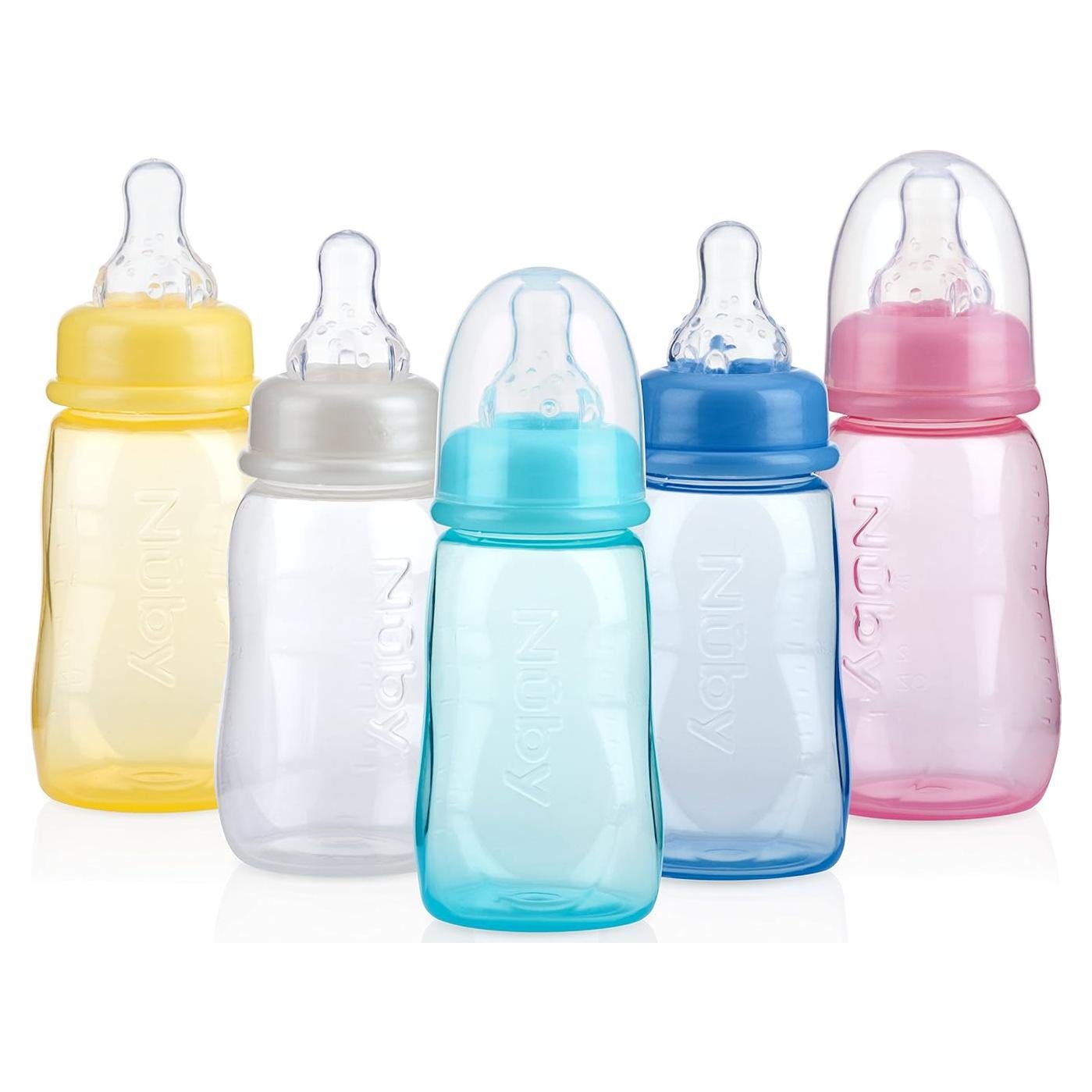 Botella Estándar Nuby Nurser 120ml Libre de BPA Colores Variados