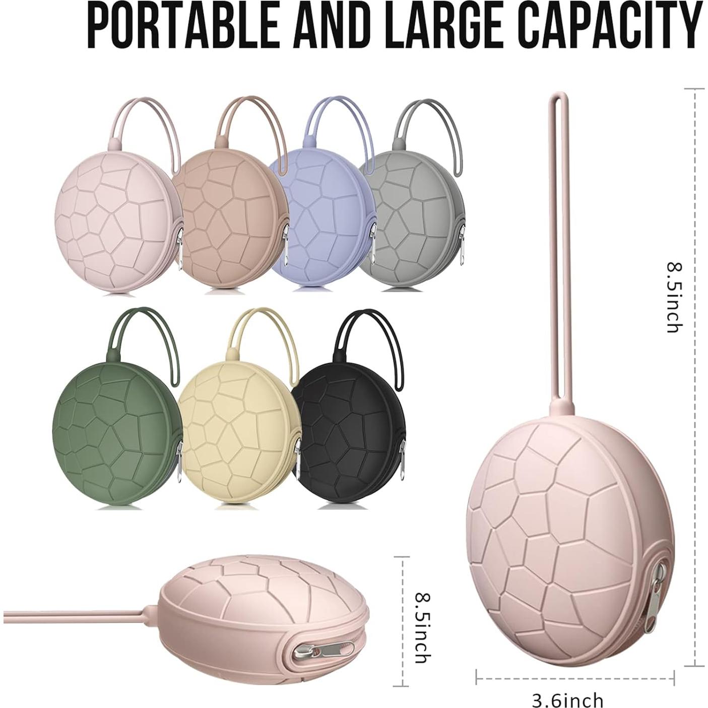 Estuche para Chupete Smlpuame 3 Pack Silicona Portátil