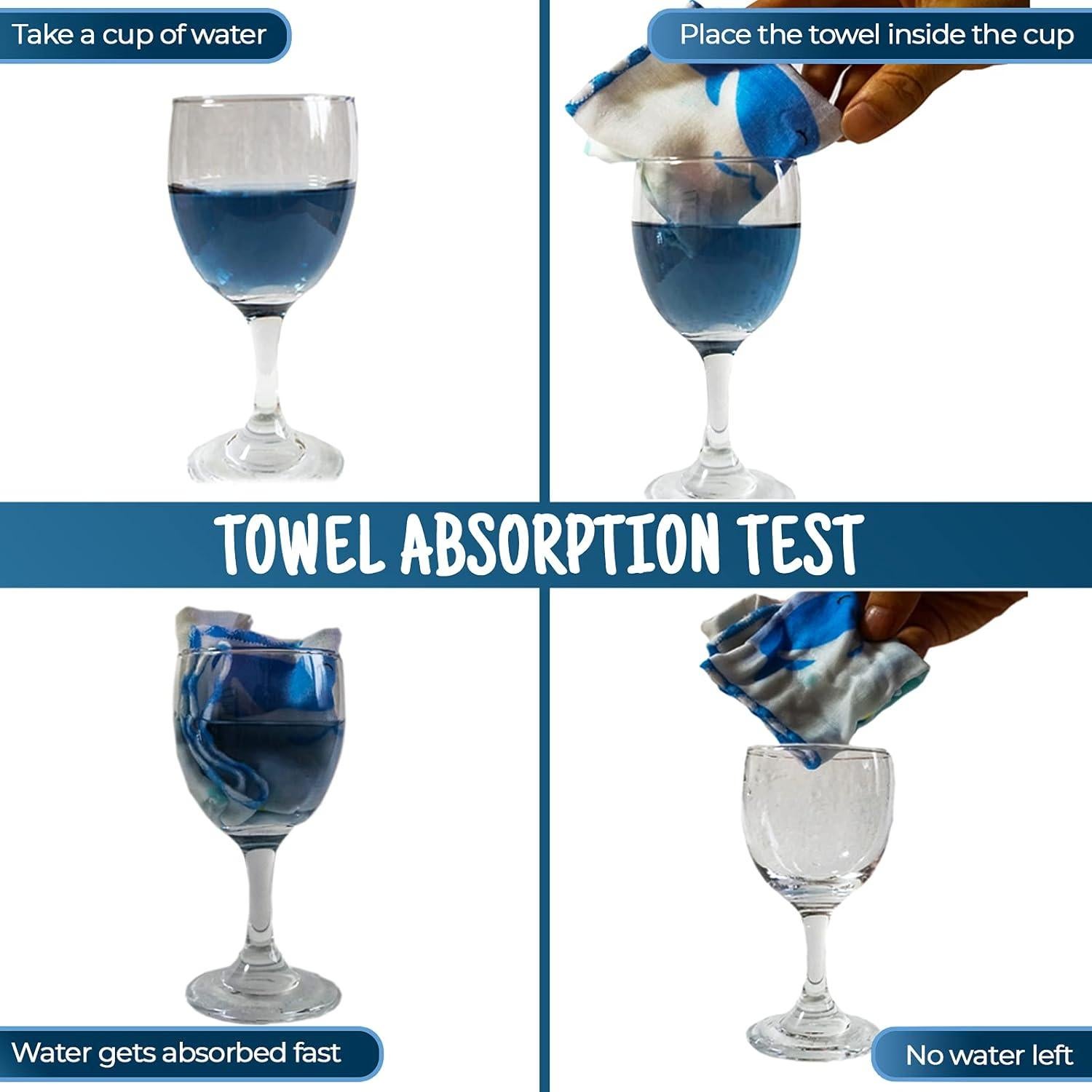 Toallitas de Muselina para Bebés Omilion 100% Algodón 12 Unidades