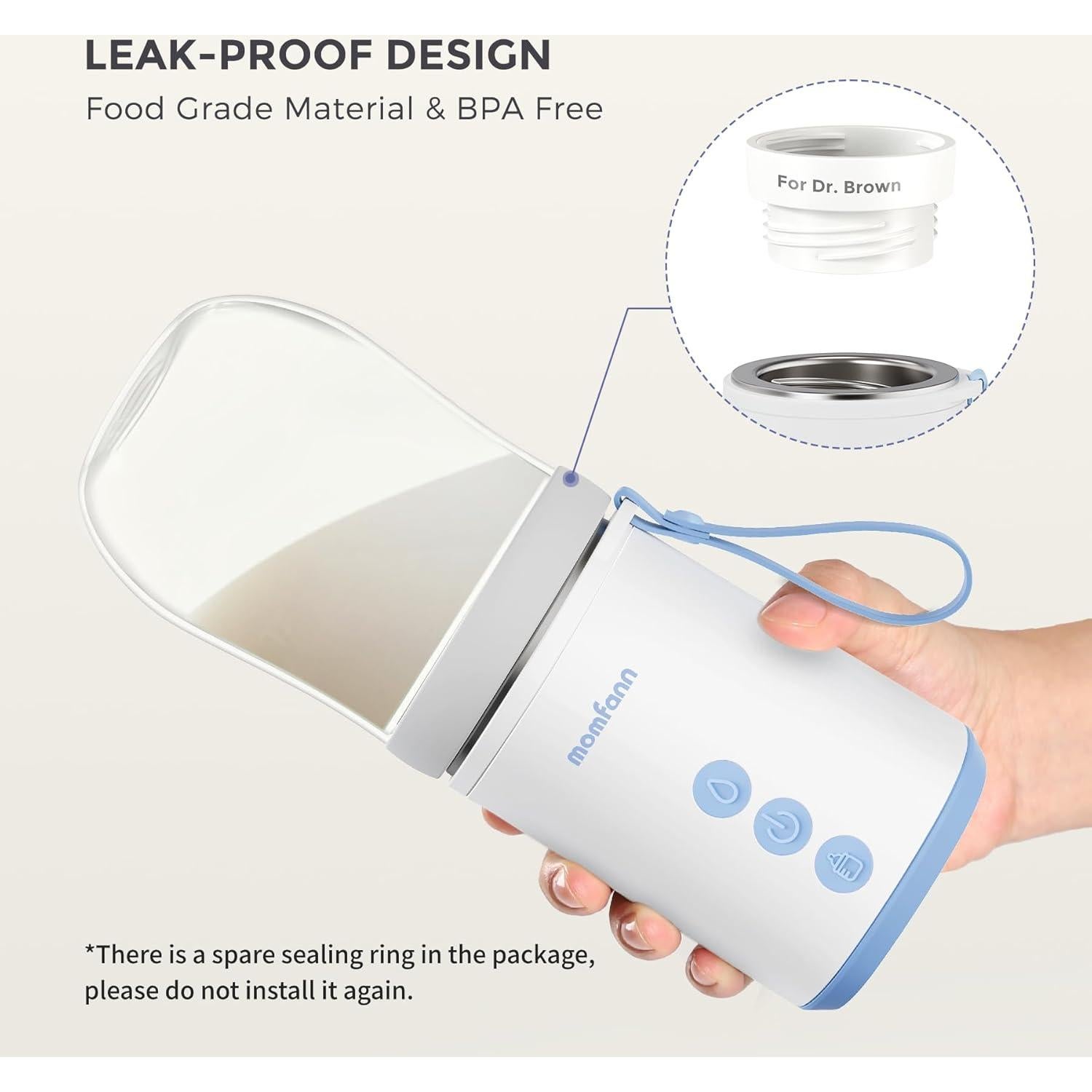 Calentador de Botellas Portátil MOMFANN T5-23D 2 Modos 0.73 kg