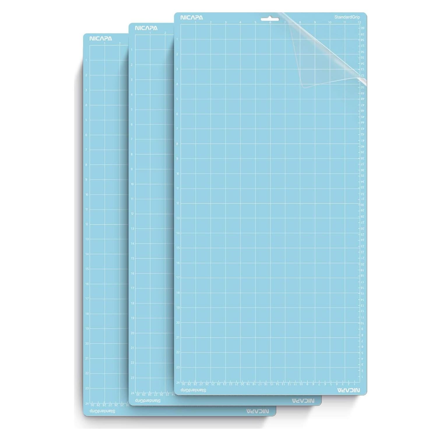 Alfombrilla de Corte Nicapa LightGrip para Silhouette Cameo 30.48x60.96 cm - 3 Paquetes