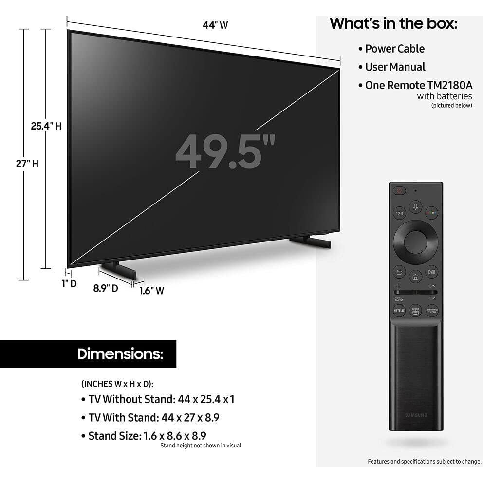 Televisor Samsung 50" UHD 4K Crystal Smart TV + 1 Año Protección