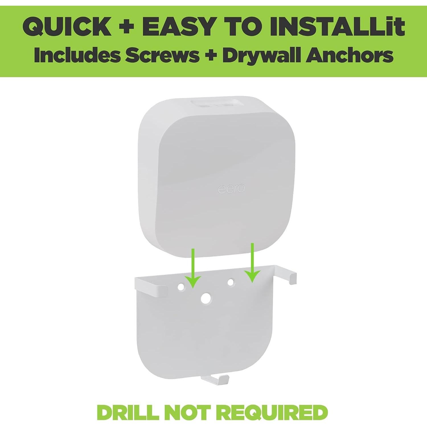 Soporte de Pared HIDEit EPro 6 para Router Eero Pro 6 - Acero Blanco