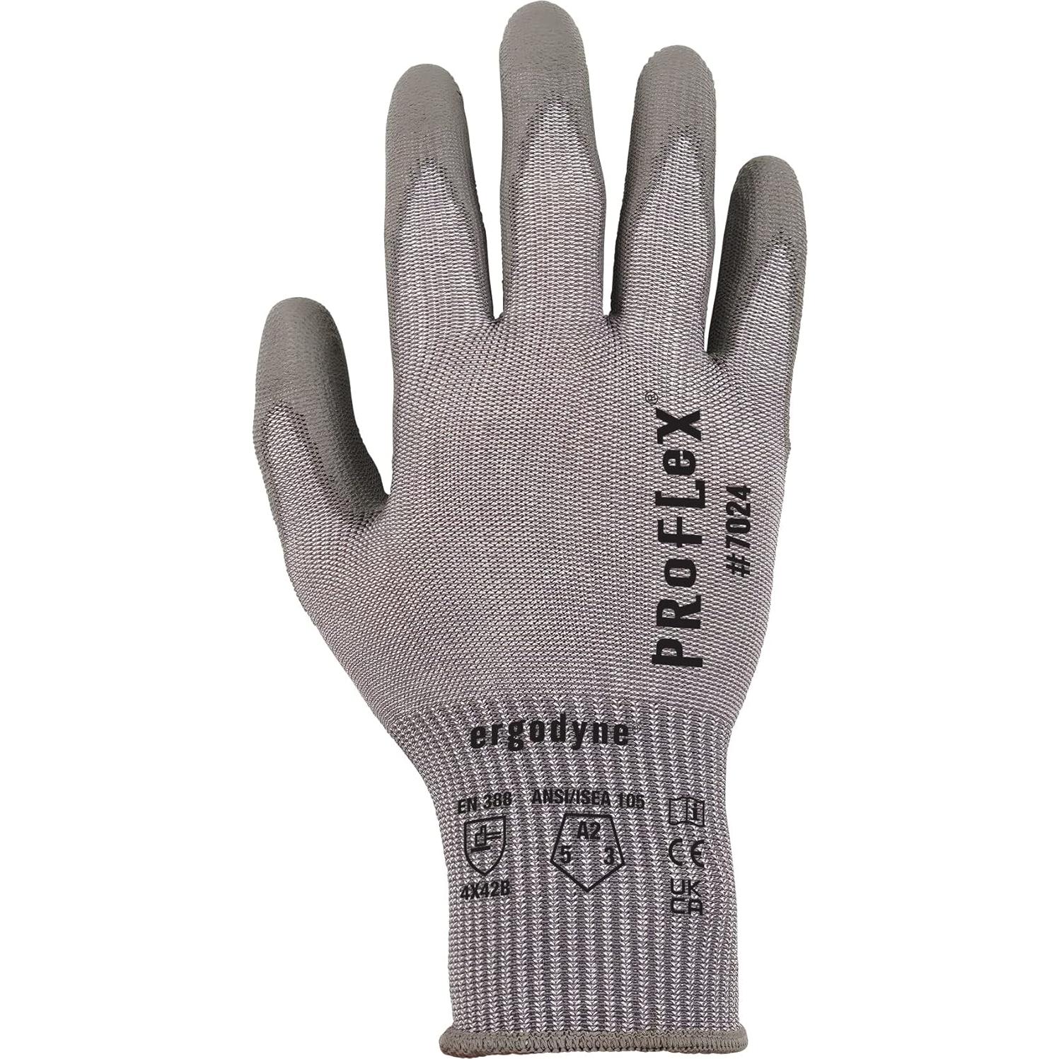 Guantes de Trabajo Ergodyne ProFlex 7024, Resistentes a Cortes A2