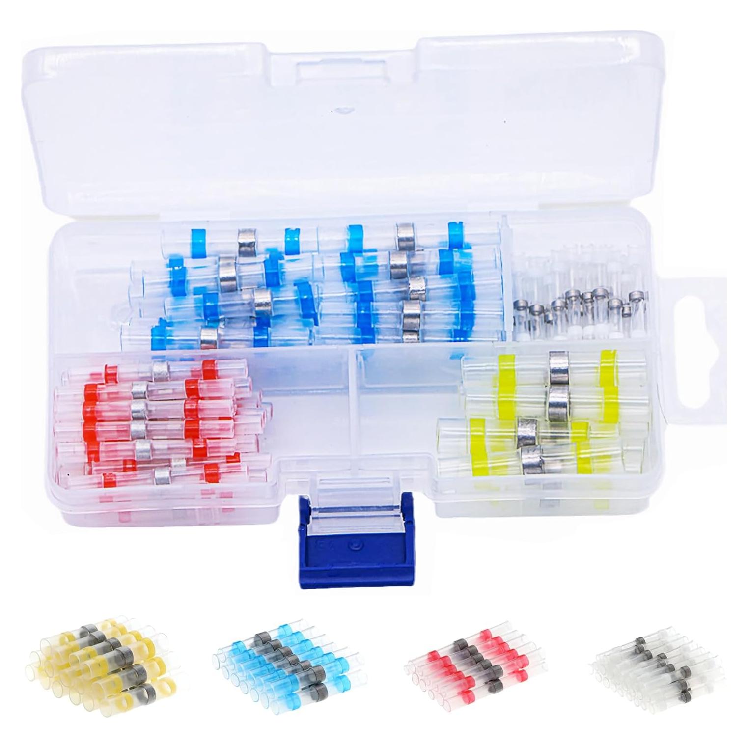 Kit de 100 Conectores de Cable Termocontraíbles ThsGivingStore