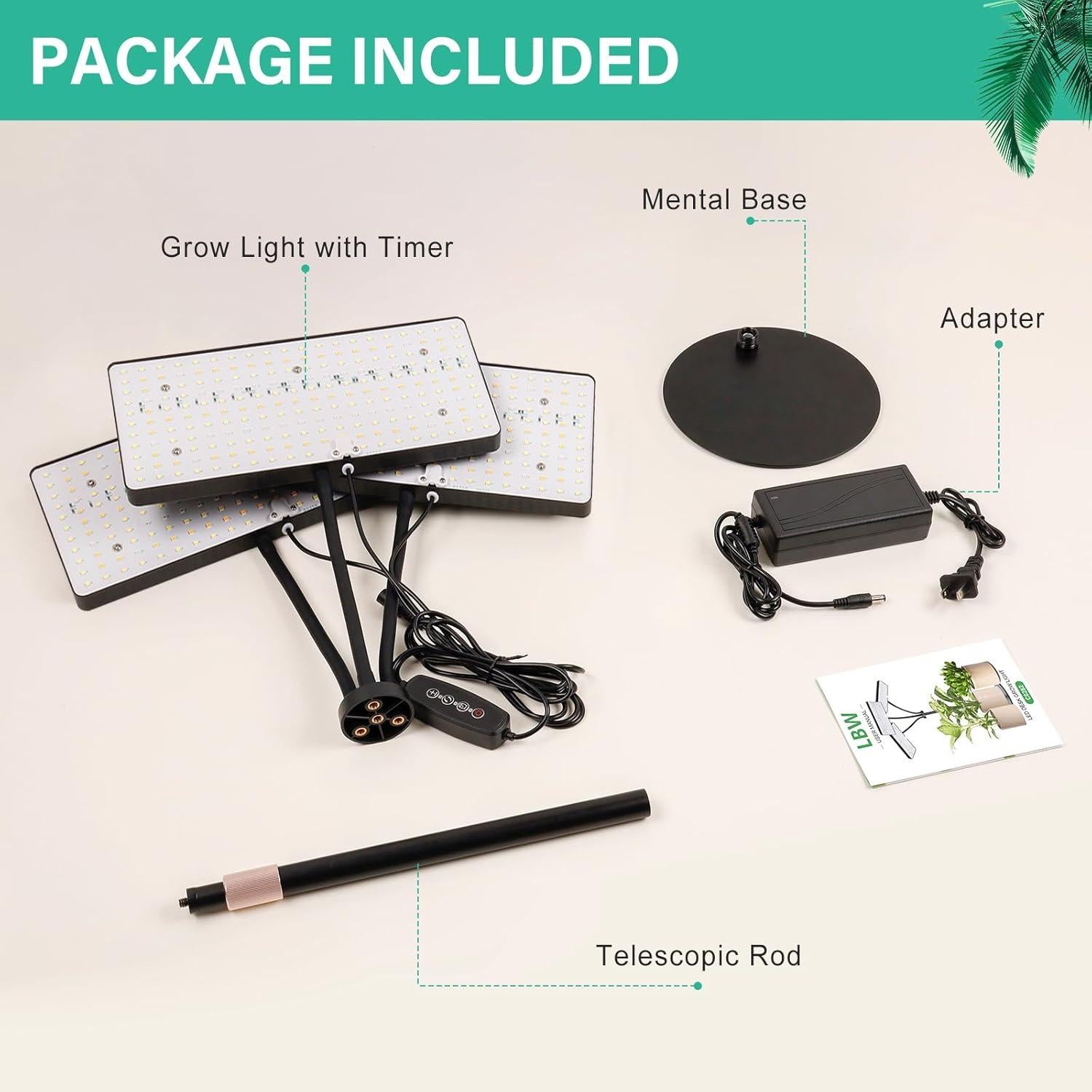 Luz de Cultivo LED LBW A0108 Espectro Completo 642 LEDs