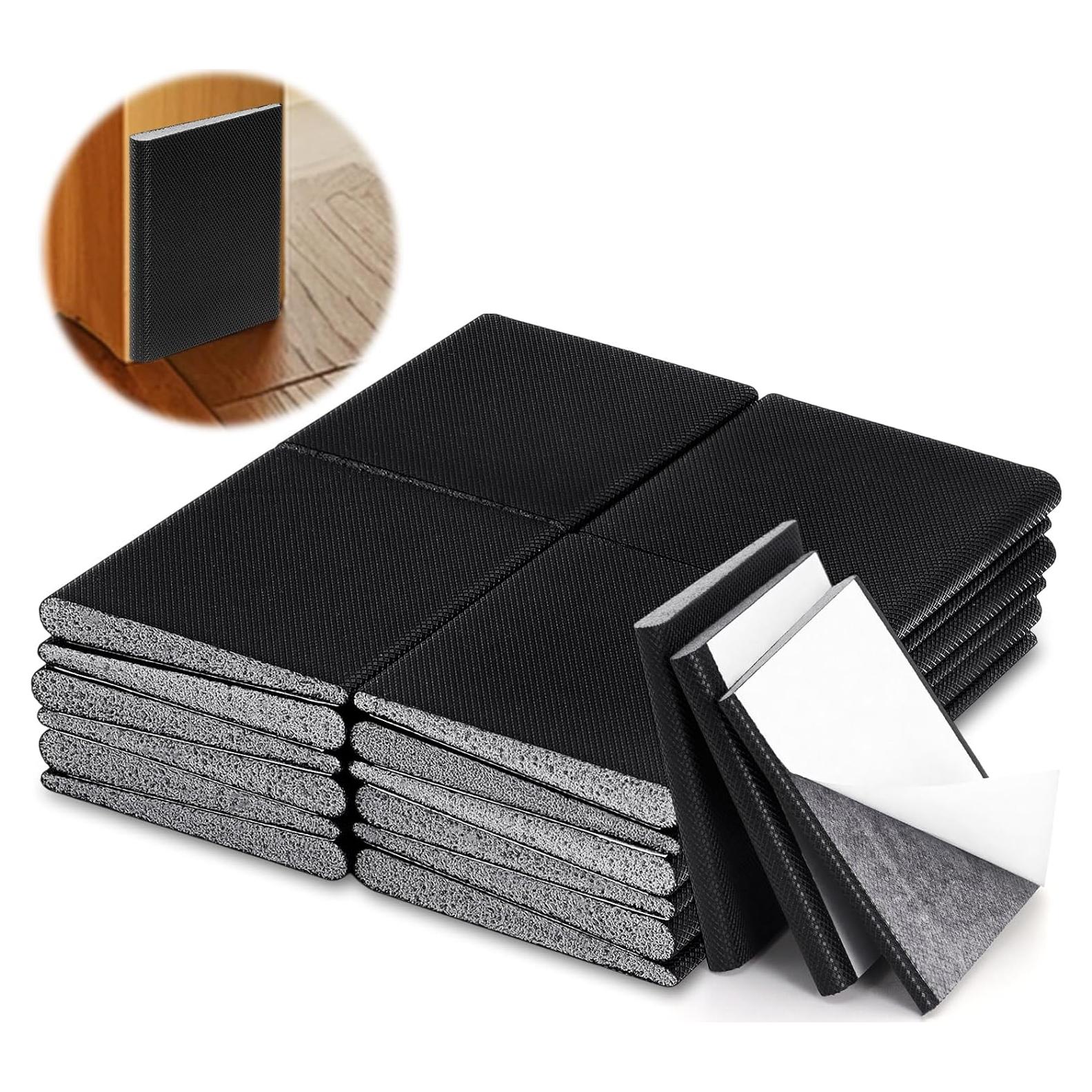 24 Selladores de Esquinas para Puertas AUGHOA - Negro