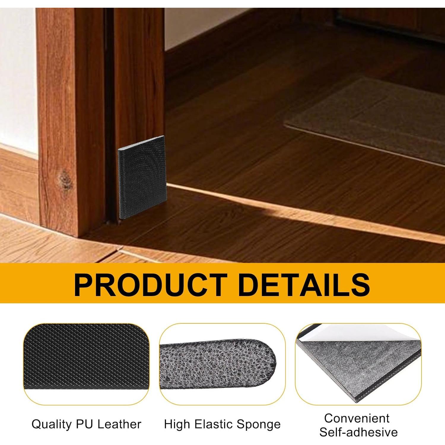 24 Selladores de Esquinas para Puertas AUGHOA - Negro