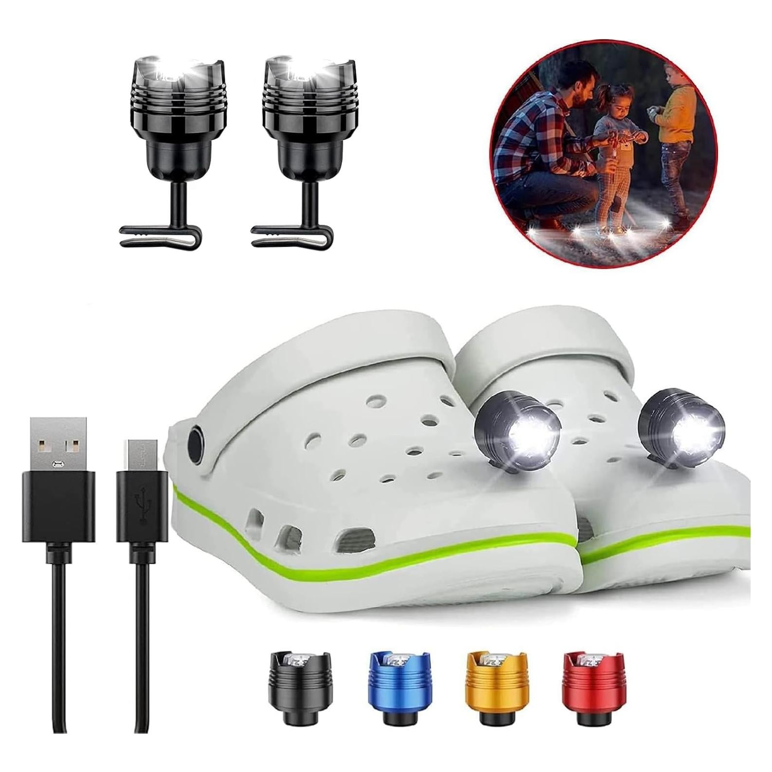 Linterna LED Recargable HalfofLife para Crocs 2 Pcs