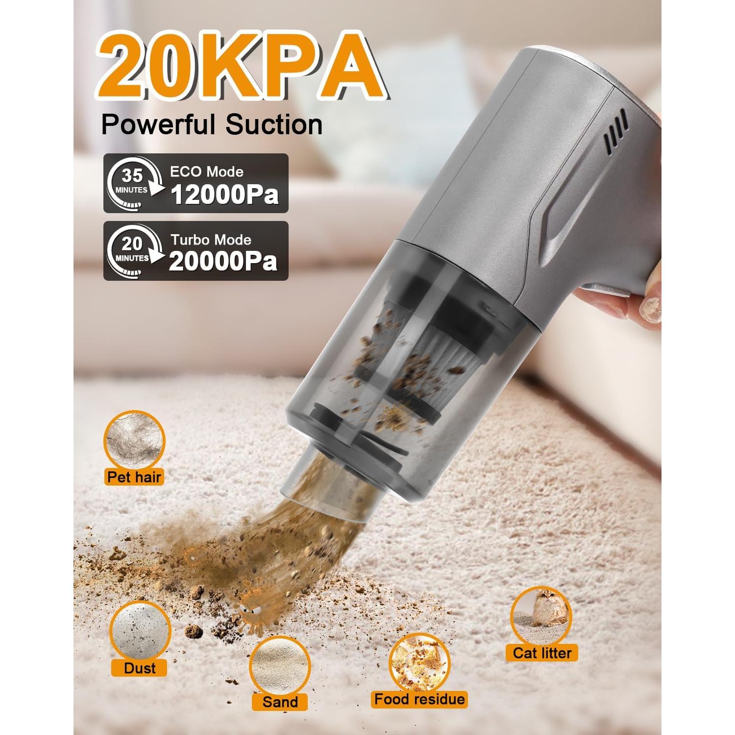 Aspiradora de Mano Inalámbrica SUPRBIRD SP-XCQ 20000PA 100W