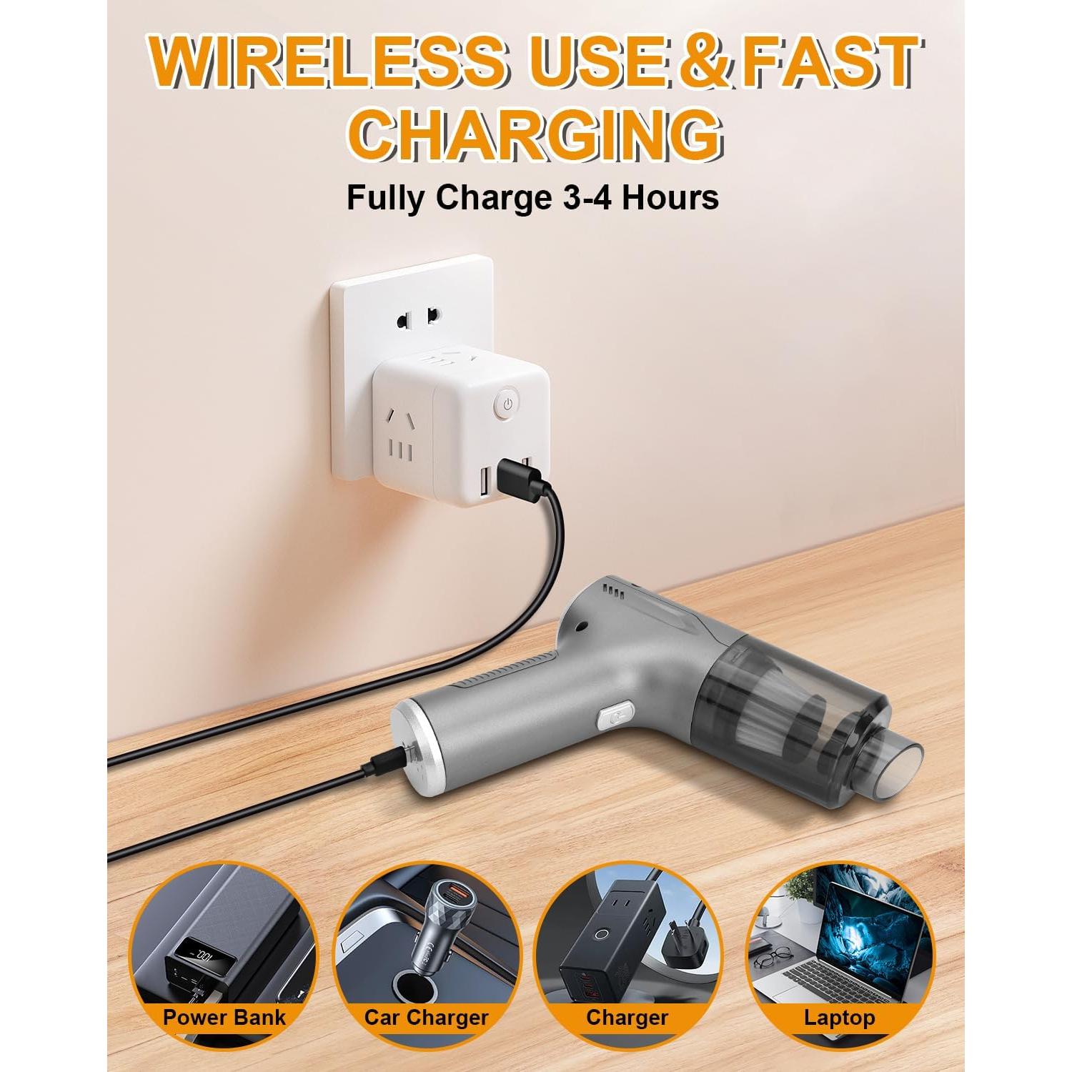 Aspiradora de Mano Inalámbrica SUPRBIRD SP-XCQ 20000PA 100W