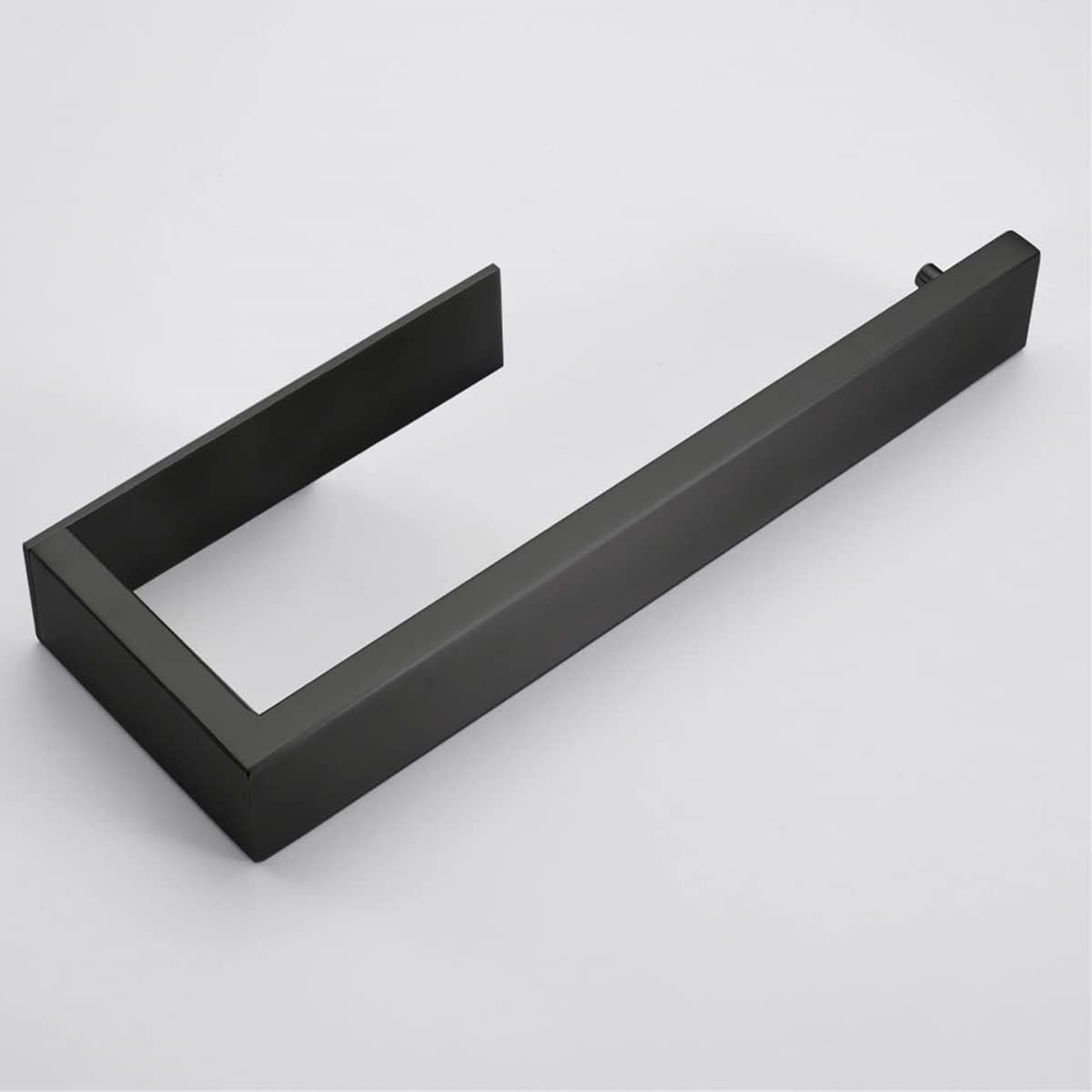 Soporte de Toalla Autoadhesivo Hallyware Acero Inoxidable Negro Mate