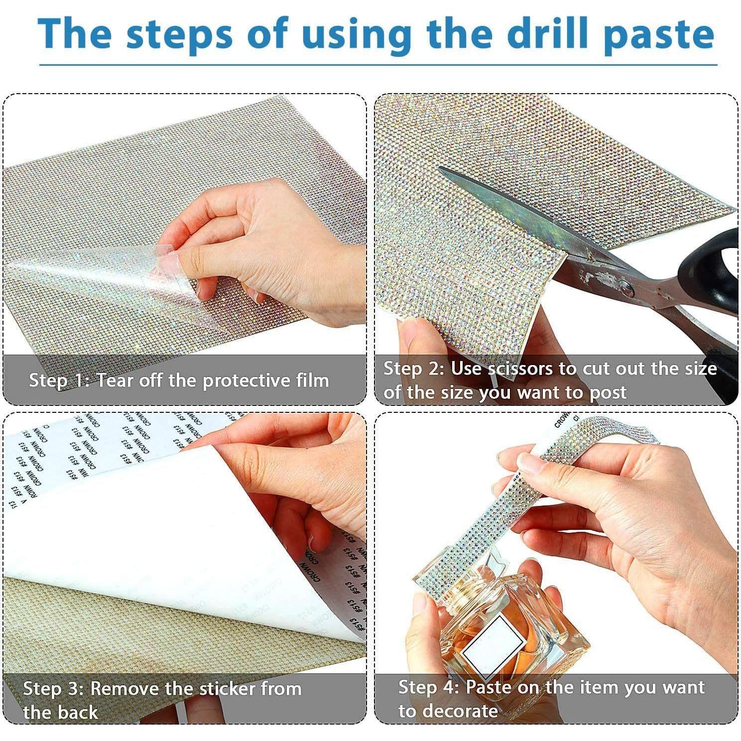 Hoja de Rhinestones Brillantes Outus 12000 Pcs 24x20 cm