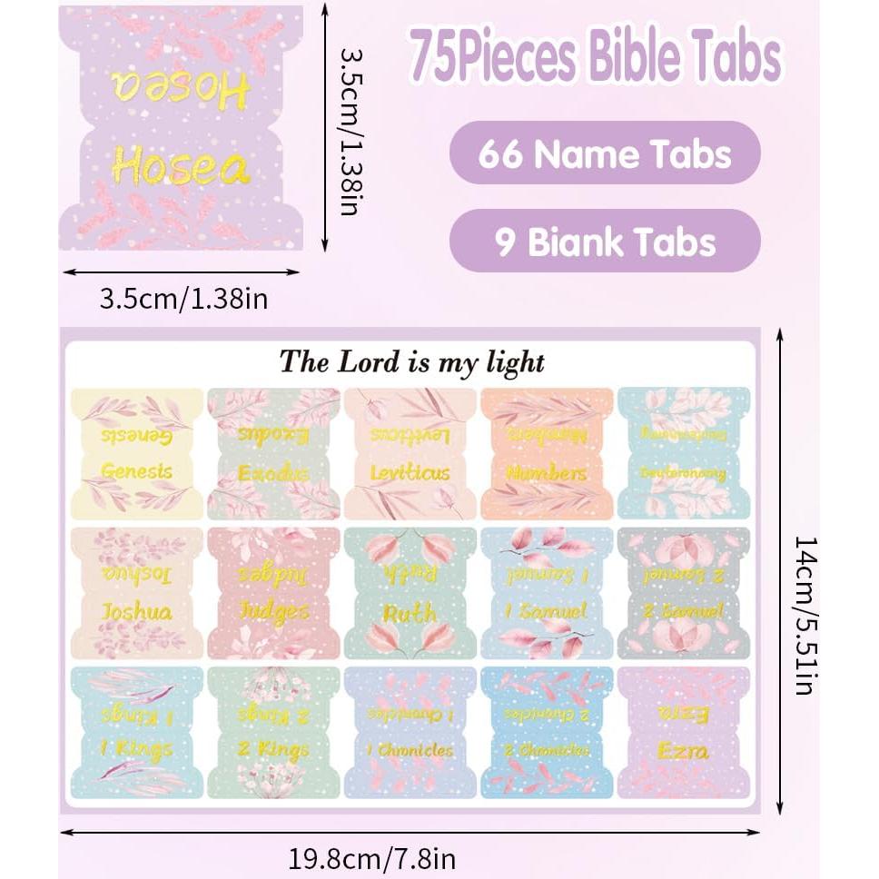 Etiquetas de Índice para Biblia Mifuner - 66 Pestañas Laminadas