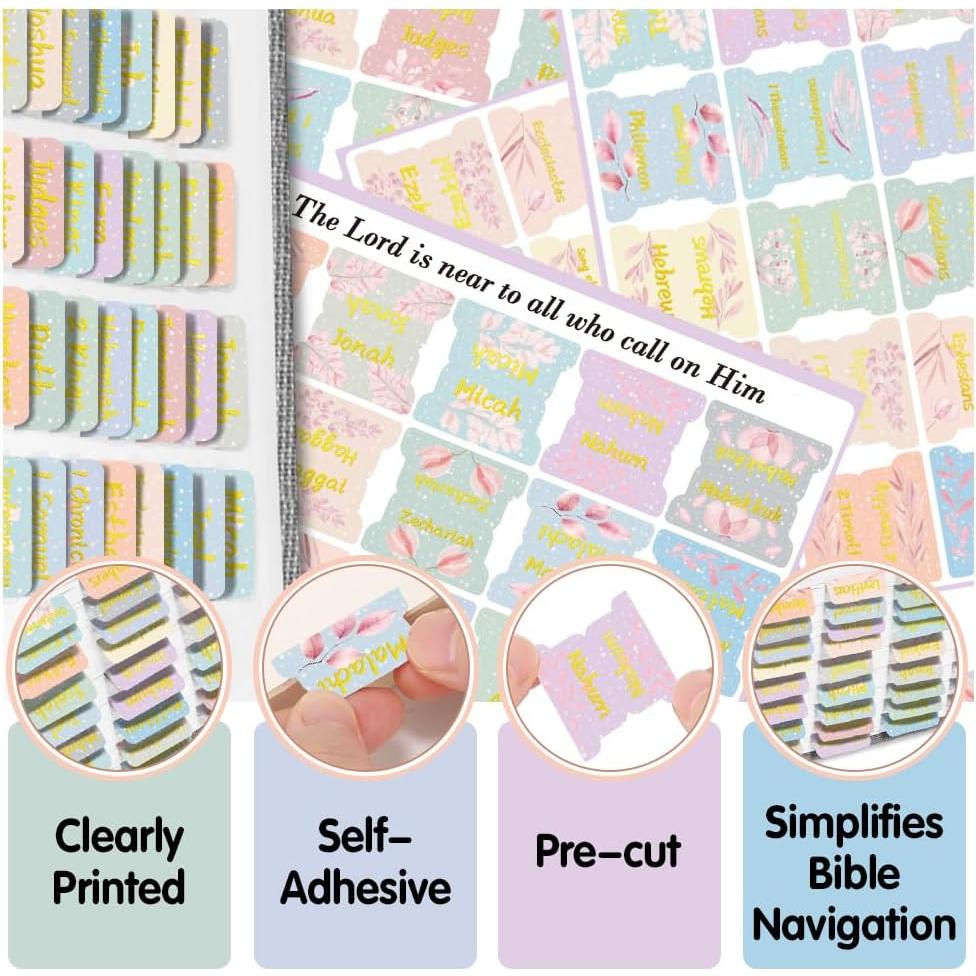 Etiquetas de Índice para Biblia Mifuner - 66 Pestañas Laminadas