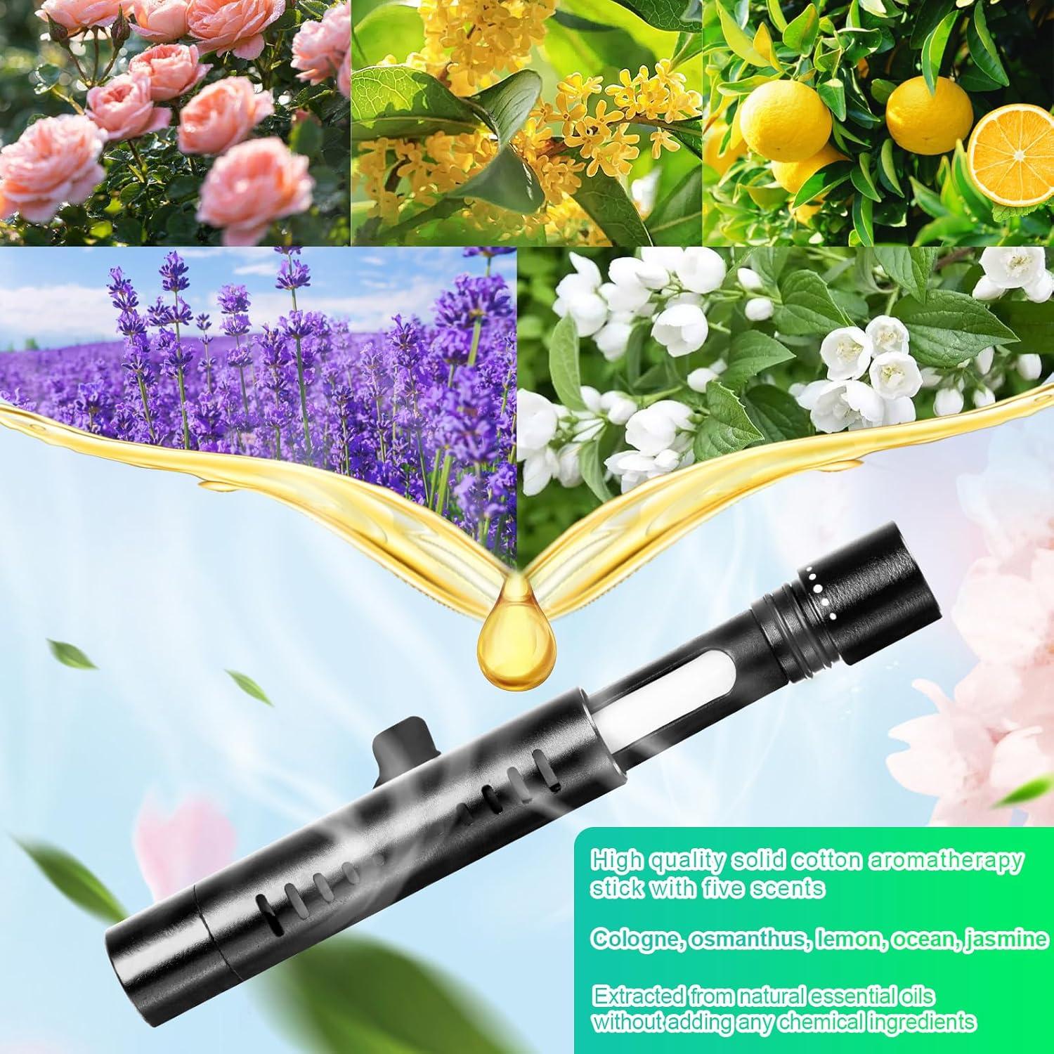 Paquete de 4 Clips Difusores Aromatizantes Auto Negro