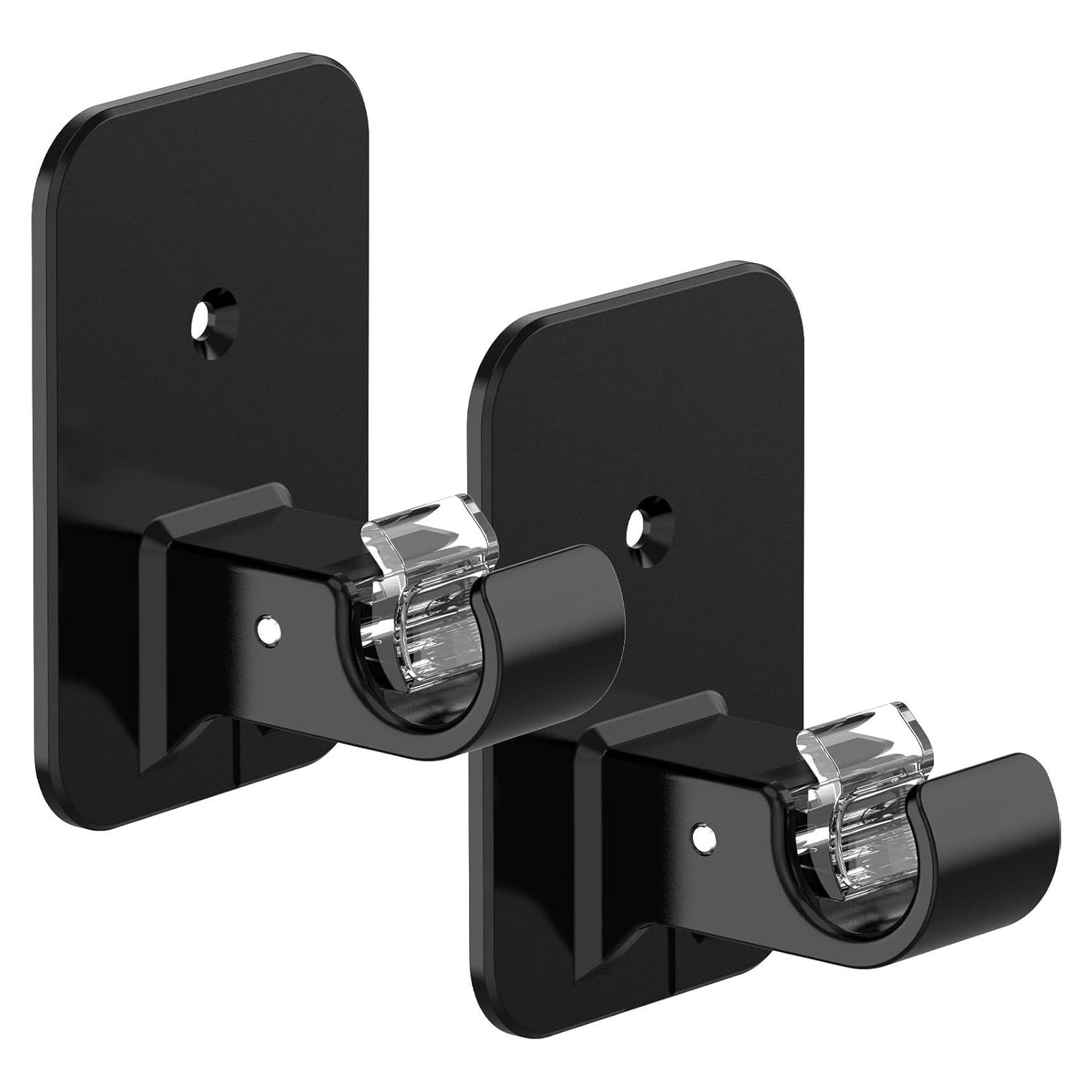 Soportes autoadhesivos para varillas de cortina 3M, 2 piezas, negro